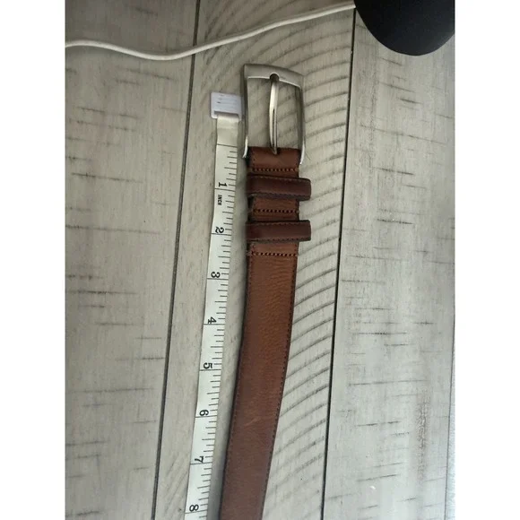 Florsheim mens belt Genuine Italian leather Made In Italy brown Sz 42/105 - Picture 9 of 10